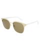 Gucci Women's GG0244S-30002385001 Fashion 53 mm Shiny Endura Gold Sunglasses