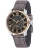 Thomas Earnshaw Men's ES-8807-04 Longitude 42mm Black Dial Leather Watch