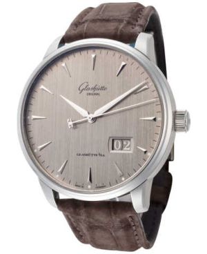 Glashutte Men's 1-36-03-03-02-02 Senator Excellence Panorama Automatic Silver Dial Watch
