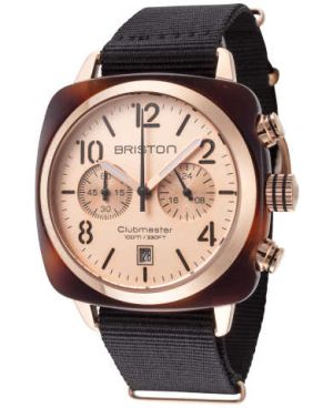 Briston Men's 14140.PRA.T.6.NB Clubmaster 40mm Chronograph Quartz Watch