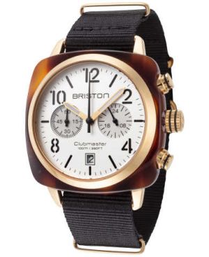 Briston Men's 17140.PYA.T.2.NB Clubmaster Quartz White Dial Watch