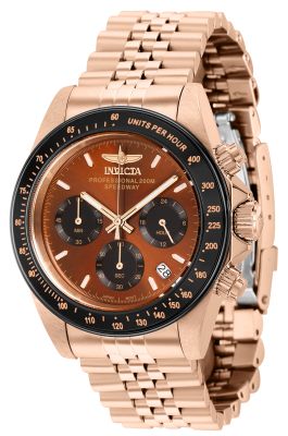Invicta Men's 36736 Speedway Quartz Chronograph Brown, Black Dial Watch