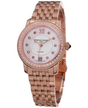 Frederique Constant Women's FC303WHF2PD4B3 Classics Automatic Mother-of-Pearl Dial Watch