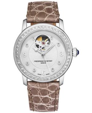 Frederique Constant Women's FC310HBAD2PD6 Heartbeat Automatic White Mother-of-Pearl Dial Watch