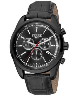 Ferre Milano Men's FM1G129L0041 Classic Quartz Black Dial Watch