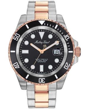 Mathey Tissot Men's H906RN Mathy Jumbo 46mm Black Dial Stainless Steel Watch