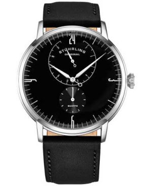 Stuhrling Men's M13873 Symphony Quartz Black Dial Watch