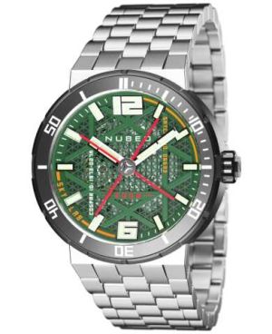 Nubeo Men's NB-6035-55 Skylab Automatic Green Dial Watch
