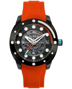 Nubeo Men's NB-6044-03 Benthic Automatic Black Dial Watch