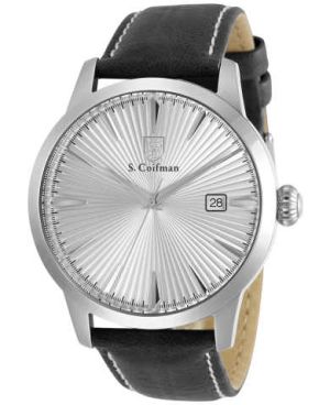 Invicta Men's SC0467 S. Coifman Quartz 3 Hand Silver Dial Watch