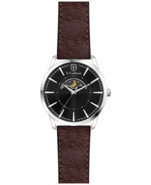 Invicta Men's SC0493 S.Coifman Quartz 3 Hand Black Dial Watch