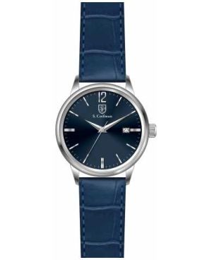 Invicta Men's SC0518 S.Coifman Quartz 3 Hand Blue Dial Watch